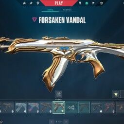 EU : 1 Skin : Forsaken Vandal | Rank Ready | 6 Agents Unlocked | Xbox/PSN Linkable + Mail Change #462 0